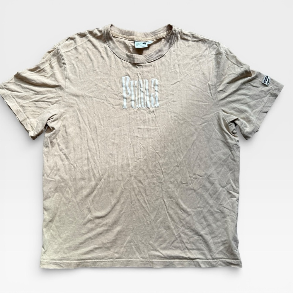 Pacsun Puma Beige Short Sleeve Tee